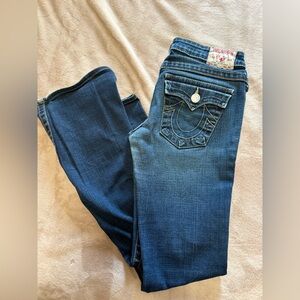 True Religion Dark Blue Boot Cut Jeans